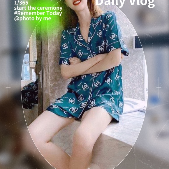 Leisure sleep wear Small/Medium Green/ Juniors - Picture 5 of 6